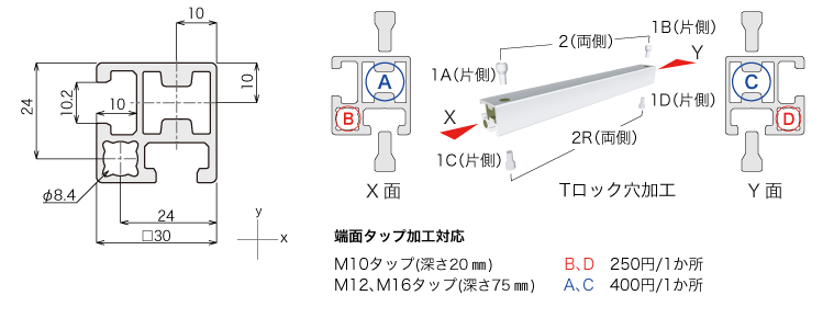 説明：33Mフレーム　黒アルマイト仕様