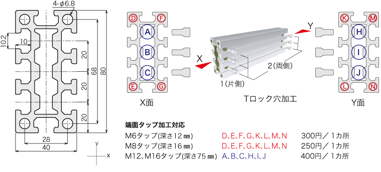 説明：48Mフレーム　黒アルマイト仕様