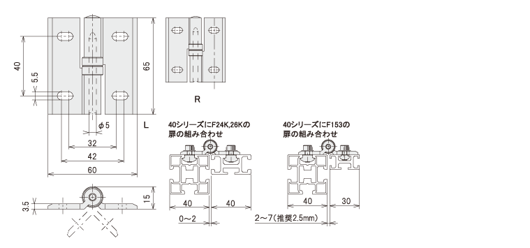 説明：クリーンヒンジ L