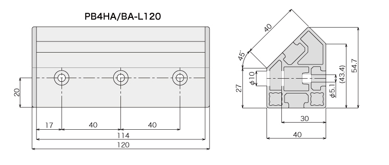 説明：アングルブロック120　単体