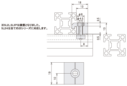 説明：サイドロック25　取り付けボルトセット