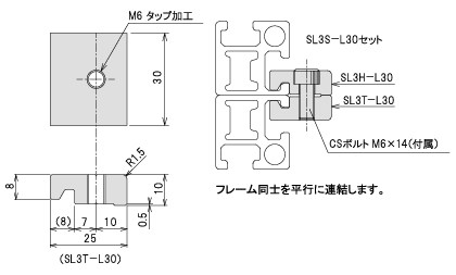 説明：サイドロック30　セット