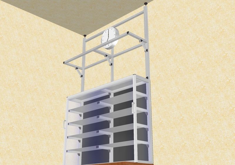 天井突っ張りコレクションケース - lecoframe_blog - ユキ技研株式会社