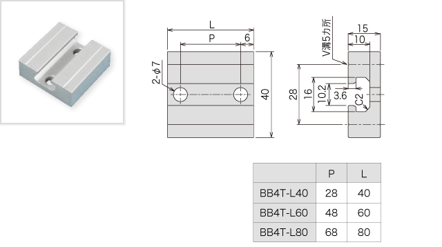 ベースブロック40　BB4T