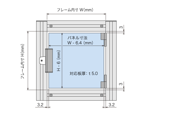 パネルヒンジセット