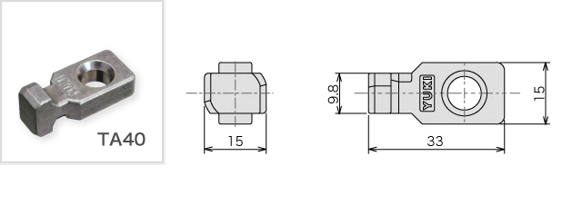 後入れTロック40(直角)