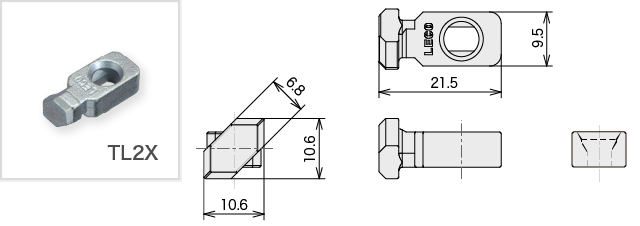 籠図　K-004-2BR3 C-289-5 同番(JF2895) コインロックスリム 1個 TAKIGEN(タキゲン