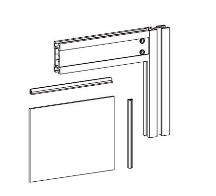 軽構造アルミフレーム接続サンプル