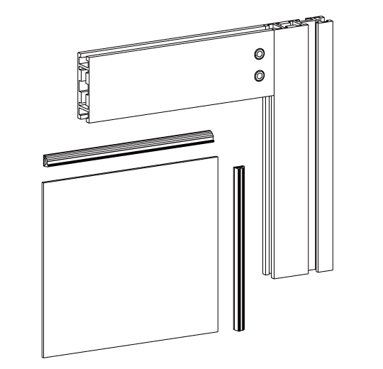 重構造アルミフレーム接続サンプル